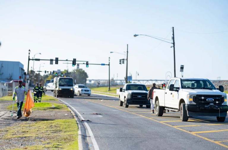Vehicles on road