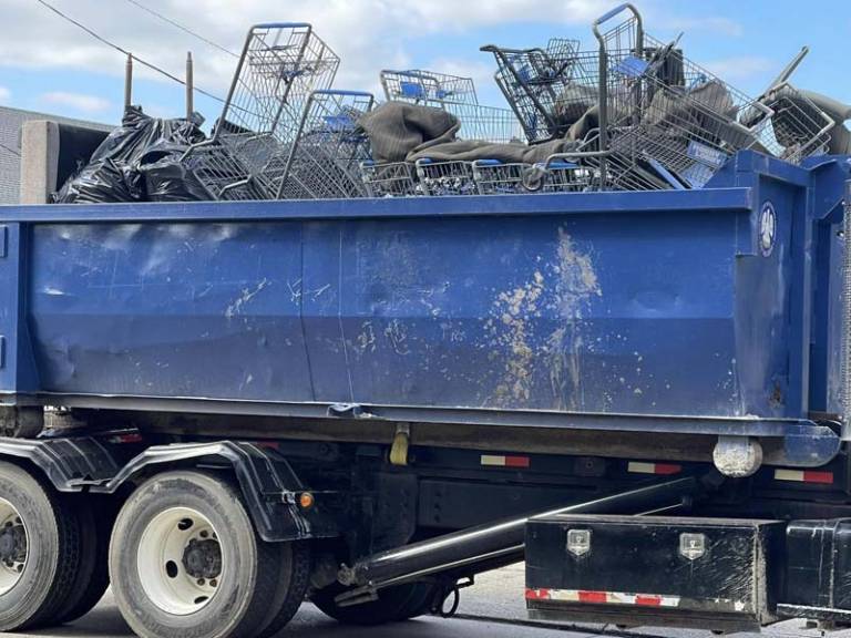 Truck full of garbage